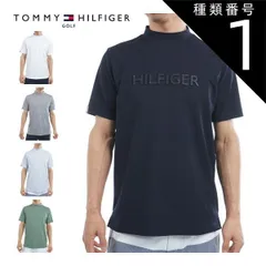 種類1：GRY(19)/LL トミーヒルフィガー エンボスロゴ モックネック 半袖シャツ ゴルフウェア メンズ 2025年春夏モデル M-3L THMA532 