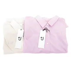 ユニクロ UNIQLO ×ジルサンダー ＋J タグ付き 21SS スーピマコットンオーバーサイズシャツ まとめ 2点セット 長袖 M XL 紫 パープル 白 ホワイト 231-436191 /GV