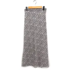 アパートバイローリーズ apart by lowrys 花柄 Aラインスカート ペンシルスカート ロング マキシ丈 F ブラック 黒 /FT20