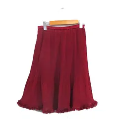 コトゥー COTOO プリーツ スカート フリル ミニ シンプル 38 レッド 赤 /KT21