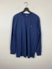 ポロ ラルフローレン ソフト コットン ネイビー ロングスリーブ 長袖Tシャツ M