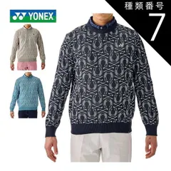 種類7：ベージュ(147)/L ヨネックス 総柄 クルーネック セーター ゴルフウェア メンズ 2025年春夏モデル M-3L GWS2064 