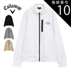 種類10：ブラック(1010)/L  キャロウェイ カノコダブルニット フルジップ スウェット ブルゾン ゴルフウェア メンズ 2025年秋冬モデル M-3L C25217101