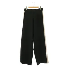 ジャーナルスタンダード JOURNAL STANDARD 25AW ウォッシャブルトラックパンツ ニット ワイド ブラック /HK ■OS