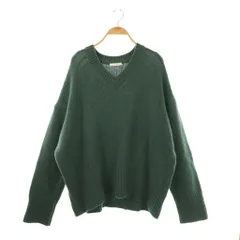 ギャルリーヴィー GALERIE VIE トゥモローランド ファインウール Vネックプルオーバー ニット セーター M グリーン /DF ■OS ■SH