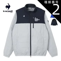 種類2：BL00(ブルー)/LL ルコックスポルティフ ゴルフ ヒートナビ 袖ディタッチャブル 2WAY フルジップ 中綿 ブルゾン ウェア メンズ 2025年秋冬モデル S-3L LG5FWB50M