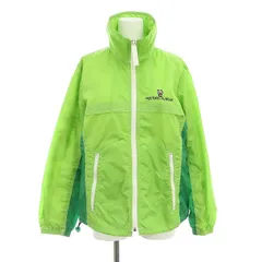 ヒステリックグラマー HYSTERIC GLAMOUR パンダロゴ刺繍 ナイロン ブルゾン 長袖 フルジップ F 緑 グリーン マルチカラー /YQ ■OS