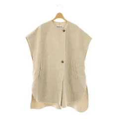 バビロン BABYLONE ウール リバーポンチョ ジャケット コート F グレージュ /DF ■OS