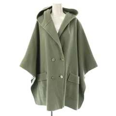 グレースコンチネンタル GRACE CONTINENTAL リバーフードストール ポンチョ F グリーン /HK ■OS