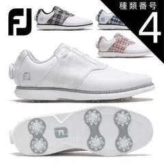 種類4：ホワイト/ホワイト/グレー(98773)/W/22.0cm フットジョイ イーコンフォート BOA ゴルフシューズ レディース ウィズ：W