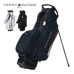 トミーヒルフィガー/ゴルフ キャディバッグ 9型【ネイビー】中古