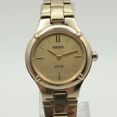 【稼働品】seikoセイコー レディース　腕時計　ソーラー　V115-0AB0