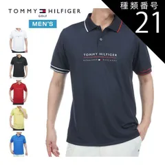 種類21：NVY(30)/L トミーヒルフィガー フロントロゴ 半袖ポロシャツ ゴルフウェア メンズ 2026年春夏モデル M-4L THMA617