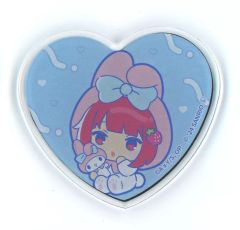 [중고] 자석 · 자석 아리마 카나 ×마이멜로디[[추시의 아이]×산리오 캐릭터즈 POP UP STORE 하트형 아크릴 마그넷]