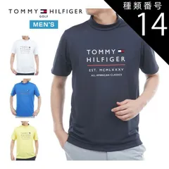 種類14：NVY(30)/M トミーヒルフィガー フロントロゴ モックネック 半袖シャツ ゴルフウェア メンズ 2026年春夏モデル M-3L THMA618