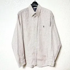 M 95 POLO RALPH LAUREN チェック シャツ シャツ オーバーサイズ