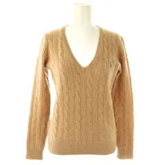 ポロ ラルフローレン POLO RALPH LAUREN ウール ケーブルニット セーター 長袖 XS ベージュ /HK ■OS