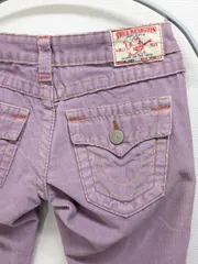 TRUE RELIGION トゥルーレリジョン　コーデュロイフレアパンツ　ブーツカット　パープル