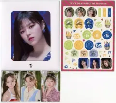 【中古】雑貨 ジョンヨン＆ジヒョ＆ツウィ フォトフレームステッカーセット(B) 「TWICE JAPAN DEBUT 4th Anniversary」