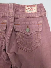 TRUE RELIGION　トゥルーレリジョン　コーデュロイフレアパンツ　ブーツカット　ピンク