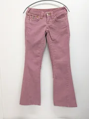 TRUE RELIGION　トゥルーレリジョン　コーデュロイフレアパンツ　ブーツカット　ピンク