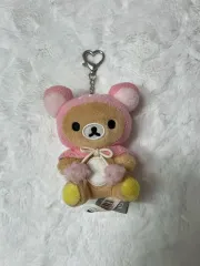 レア) リラックマ ピンク フローラル ケープ ぬいぐるみ キーホルダー