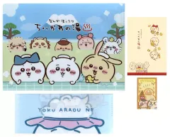 【中古】グッズセット 集合(浴槽) ステーショナリー(クリアファイル＆チケットホルダー) 「一番くじ ちいかわ ～なんかほっこり ちいかわの湯～」 G賞