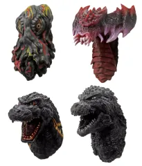【中古】マグネット 全4種セット モンスターヘッドマグネット 「一番くじ ゴジラ 怪獣乱舞 -荒ぶるモノ-」 E賞