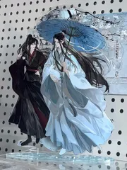 【魔道祖師】魔道祖師魏無羨藍忘機七周年アクリルスタンドペア10cm自作グッズ