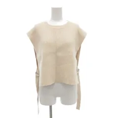 ジャーナルスタンダード JOURNAL STANDARD ベスト ニット F サイドベルト クルーネック ベージュ /AE