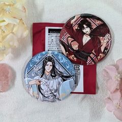魔道祖師 魏無羨 ハート型カンバッジ ちびキャラ飛花甘露 - メルカリ