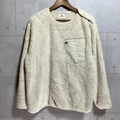 UNIQLO Engineered Garments ユニクロ エンジニアードガーメンツ フリース プルオーバー ボア ジャケット トップス オフホワイト 白 メンズ レディース ユニセックス S9-2