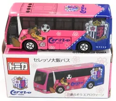 【中古】トミカ 1/156 三菱ふそう エアロクイーン セレッソ大阪バス(ピンク×ブルー) 「トミカ」