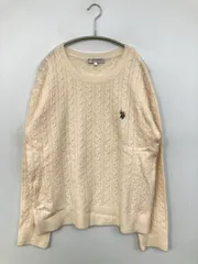 U.S. POLO ASSN. ニット/セーター LL アイボリー