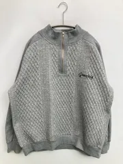 Brudine スウェット FREE グレー スウェット 無地 刺繍 キルティング 長袖