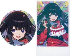 【中古】グッズセット 月ノ美兎 缶バッジ＆チェキ風カード 「バーチャルYouTuber にじさんじ 月ノ美兎 誕生日2024」