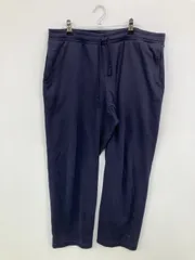 UNIQLO スウェットパンツ XL ネイビー 無地 ワイド・ルーズ レギュラー ウエストゴム・紐