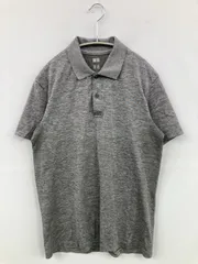 UNIQLO ポロシャツ S グレー 無地 半袖