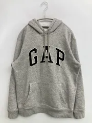 GAP パーカー XS グレー コットン 無地 ブランドロゴ プルオーバー 長袖