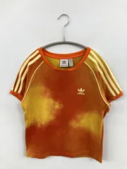 adidas Tシャツ/カットソー L オレンジ