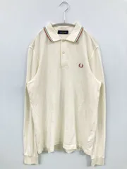 FRED PERRY ポロシャツ M アイボリー