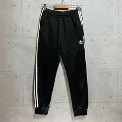 adidas アディダス トラックパンツ ジャージパンツ ジョガーパンツ M トレフォイル ロゴ 刺繍 ブラック 黒 メンズ レディース originals オリジナルス S9-12