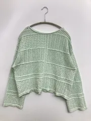 NICE CLAUP ニット/セーター ライトグリーン