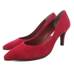ダイアナ DIANA パンプス ヒール ポインテッドトゥ 24cm スエード 赤 レッド /GV