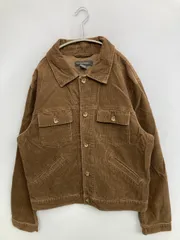 BANANA REPUBLIC ブルゾン M ブラウン コットン コーデュロイ 無地 フードなし ボタン留め