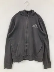 adidas パーカー L グレー