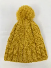 COMME CA ISM ニットキャップ/ビーニー 58cm イエロー