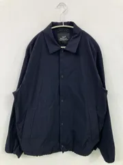 BEAUTY&YOUTH UNITED ARROWS ブルゾン S ネイビー ナイロン 無地 ブランドロゴ ミドル丈 フードなし ボタン留め