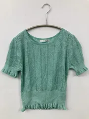 E hyphen world gallery peace ニット/セーター F グリーン