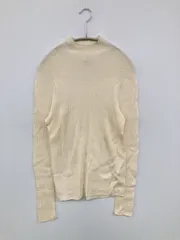 UNIQLO ニット/セーター L アイボリー ウール・ニット ミドル丈 タートルネック/ハイネック 長袖